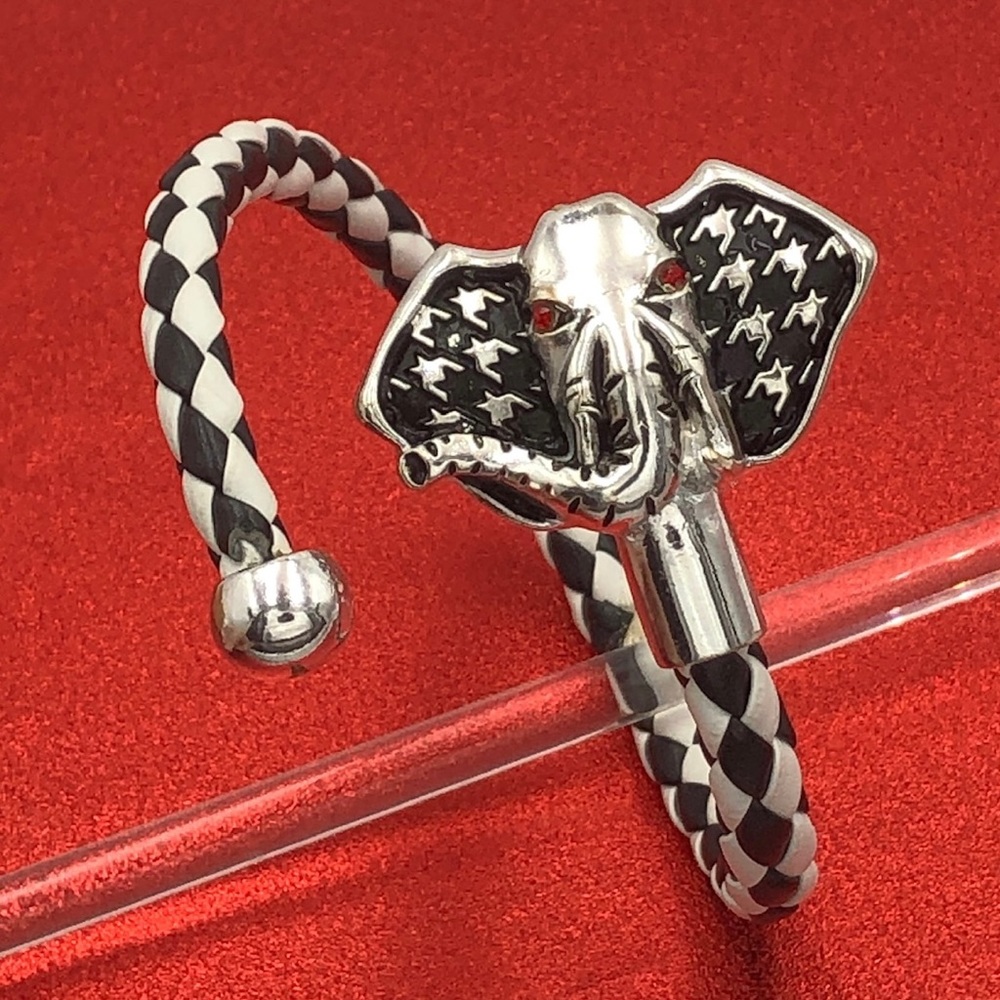 Houndstooth Elephant Wrap Bracelet Houndstooth Elephant Alabama Alabama Alabama